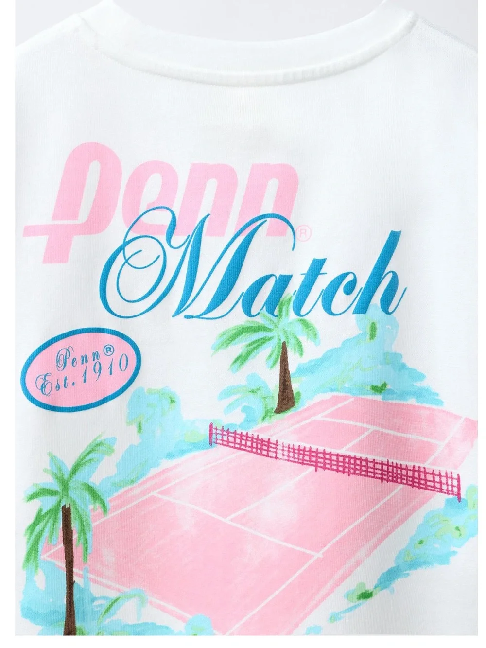 Zara Tennis Penn Print T-shirt